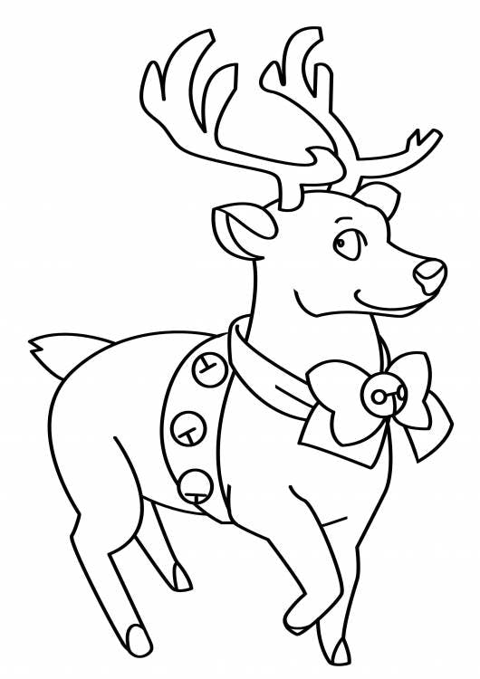 Bring color to Santa's Village with this coloring page featuring a reindeer from the North Pole! Train hard and grow strong to pull Santa's sleigh!