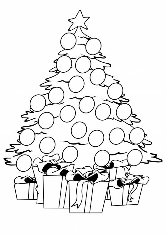 Join in the fun and bring color to Santa's Village with this coloring page featuring a tree with presents from the North Pole! The elves love making presents.